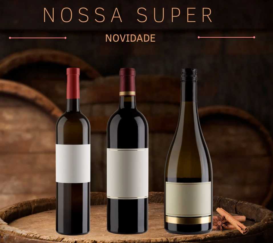 Cartas com a novidade de vinhos